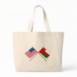US and Oman Crossed Flags Bags