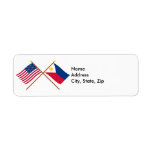 US and Philippines Crossed Flags labels