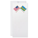 US and Rwanda Crossed Flags rack cards
