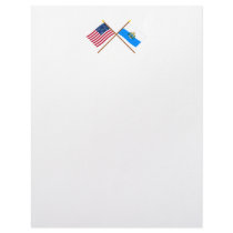 US and San Marino Crossed Flags letterhead by Vexillophile US and San Marino Crossed Flags letterhead