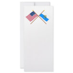 US and San Marino Crossed Flags Full Color Rack Card