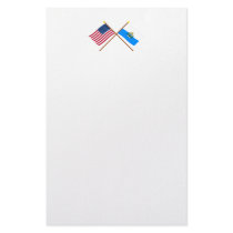 US and San Marino Crossed Flags stationery by Vexillophile US and San Marino Crossed Flags stationery