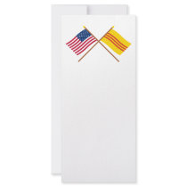 US and South Vietnam Crossed Flags rack cards
