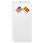 US and Sri Lanka Crossed Flags rack cards