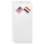 US and Syria Crossed Flags rack cards
