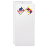 US and Tibet Crossed Flags rack cards
