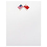 US and Tonga Crossed Flags letterhead