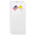 US and Vatican City Crossed Flags Personalized Rack Card