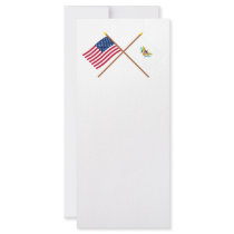 US and Virgin Islands Crossed Flags rack cards