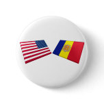 US & Andorra Flags Button