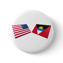 US & Antigua and Barbuda Flags buttons by Vexillophile US & Antigua and Barbuda Flags buttons