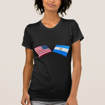 US & Argentina Flags T-shirts