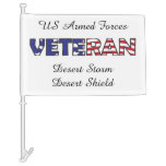 US Armed Forces Veteran Desert Storm Car Flag