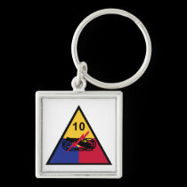 US Army - 10th Armored Division keychains
