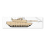 US Army M1A1 Abrams Main Battle Tank Bumper Sticker