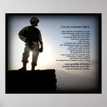 US Army Soldiers Creed Posters