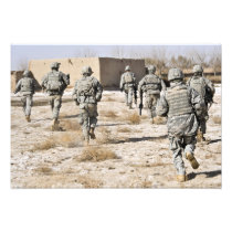 US Army soldiers respond to a small arms attack