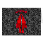 US Army Special Operations Command SSI Greeting Card