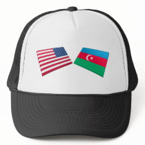 US & Azerbaijan Flags Hat