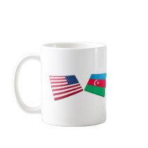 US & Azerbaijan Flags Coffee Mug