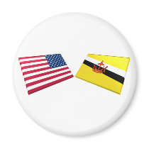 US & Brunei Flags magnets by Vexillophile US & Brunei Flags magnets