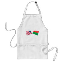 US & Burkina Faso Flags aprons by Vexillophile US & Burkina Faso Flags aprons