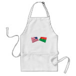 US & Burkina Faso Flags aprons