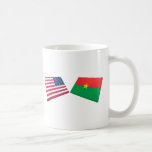 US & Burkina Faso Flags mugs