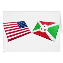 US & Burundi Flags cards by Vexillophile US & Burundi Flags cards