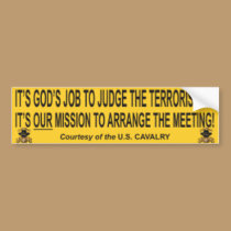 US calvary bumper sticker bumper stickers