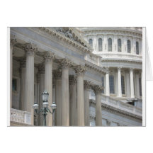 us capitol building architecture greeting card