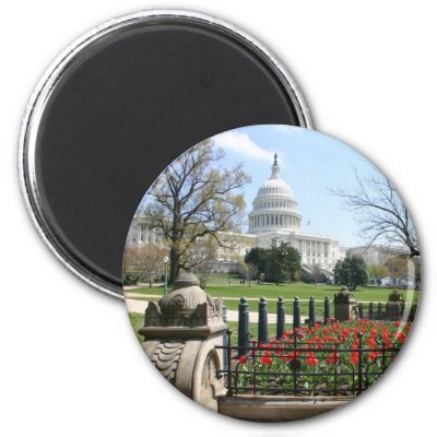 US Capitol building spring Refrigerator Magnet