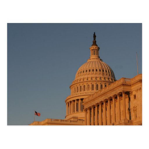 US Capitol Building Sunset Post Card