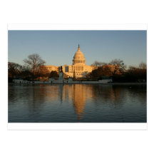 US Capitol Building Sunset Postcard