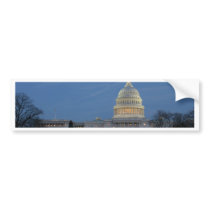 US Capitol celebrating Christmas photo Bumper Sticker