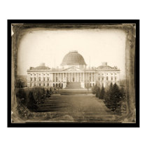 US Capitol DC Daguerreotype 1846 posters by lc_prints US Capitol DC Daguerreotype 1846 posters