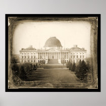 US Capitol DC Daguerreotype 1846 Posters