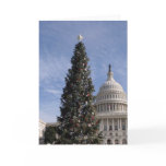 US Capitol Hill christmas tree Greeting Card