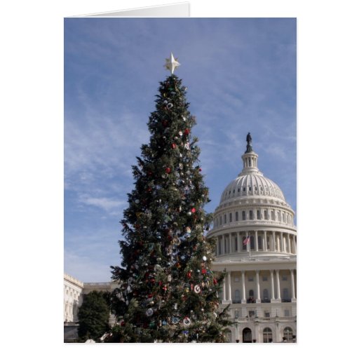 us capitol hill christmas tree card zazzle us capitol hill christmas tree card zazzle
