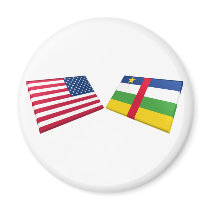 US & Central African Republic Flags magnets by Vexillophile US & Central African Republic Flags magnets