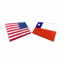 US & Chile Flags t-shirts