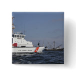 US Coast Guard Cutter Marlin patrols the waters Pinback Buttons