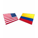 US & Colombia Flags t-shirts
