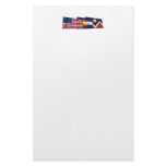 US, Colorado and Denver Flags Personalized Stationery