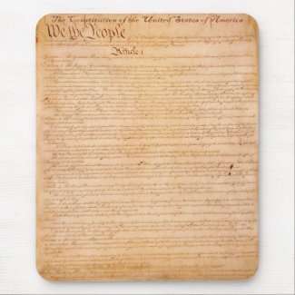 US CONSTITUTION American History Mousepad