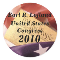 us_constitution_flag, Earl R. Lofland, United S... stickers