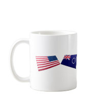 US & Cook Islands Flags mugs by Vexillophile US & Cook Islands Flags mugs