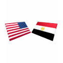 US & Egypt Flags t-shirts by Vexillophile US & Egypt Flags t-shirts
