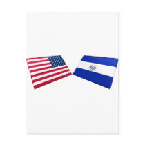 US & El Salvador Flags postcards by Vexillophile US & El Salvador Flags postcards