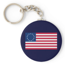 US flag 13 stars Betsy Ross Keychains